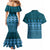 Bula Fiji Iri ni Meke Couples Matching Mermaid Dress and Hawaiian Shirt Karakarawa Fijian Masi - Polynesian Pride
