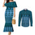 Bula Fiji Iri ni Meke Couples Matching Mermaid Dress and Long Sleeve Button Shirt Karakarawa Fijian Masi - Polynesian Pride