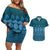 Bula Fiji Iri ni Meke Couples Matching Off Shoulder Short Dress and Hawaiian Shirt Karakarawa Fijian Masi - Polynesian Pride