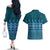 Bula Fiji Iri ni Meke Couples Matching Off The Shoulder Long Sleeve Dress and Hawaiian Shirt Karakarawa Fijian Masi - Polynesian Pride