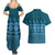 Bula Fiji Iri ni Meke Couples Matching Summer Maxi Dress and Hawaiian Shirt Karakarawa Fijian Masi - Polynesian Pride