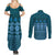 Bula Fiji Iri ni Meke Couples Matching Summer Maxi Dress and Long Sleeve Button Shirt Karakarawa Fijian Masi - Polynesian Pride