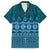 Bula Fiji Iri ni Meke Family Matching Off The Shoulder Long Sleeve Dress and Hawaiian Shirt Karakarawa Fijian Masi - Polynesian Pride