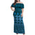 Bula Fiji Iri ni Meke Family Matching Off Shoulder Maxi Dress and Hawaiian Shirt Karakarawa Fijian Masi - Polynesian Pride