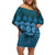 Bula Fiji Iri ni Meke Family Matching Off Shoulder Short Dress and Hawaiian Shirt Karakarawa Fijian Masi - Polynesian Pride