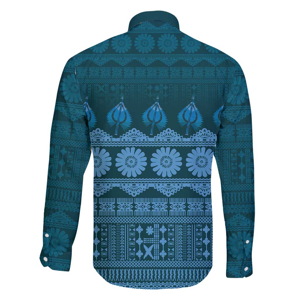 Bula Fiji Iri ni Meke Family Matching Short Sleeve Bodycon Dress and Hawaiian Shirt Karakarawa Fijian Masi - Polynesian Pride