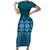 Bula Fiji Iri ni Meke Family Matching Short Sleeve Bodycon Dress and Hawaiian Shirt Karakarawa Fijian Masi - Polynesian Pride