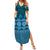 Bula Fiji Iri ni Meke Family Matching Summer Maxi Dress and Hawaiian Shirt Karakarawa Fijian Masi - Polynesian Pride