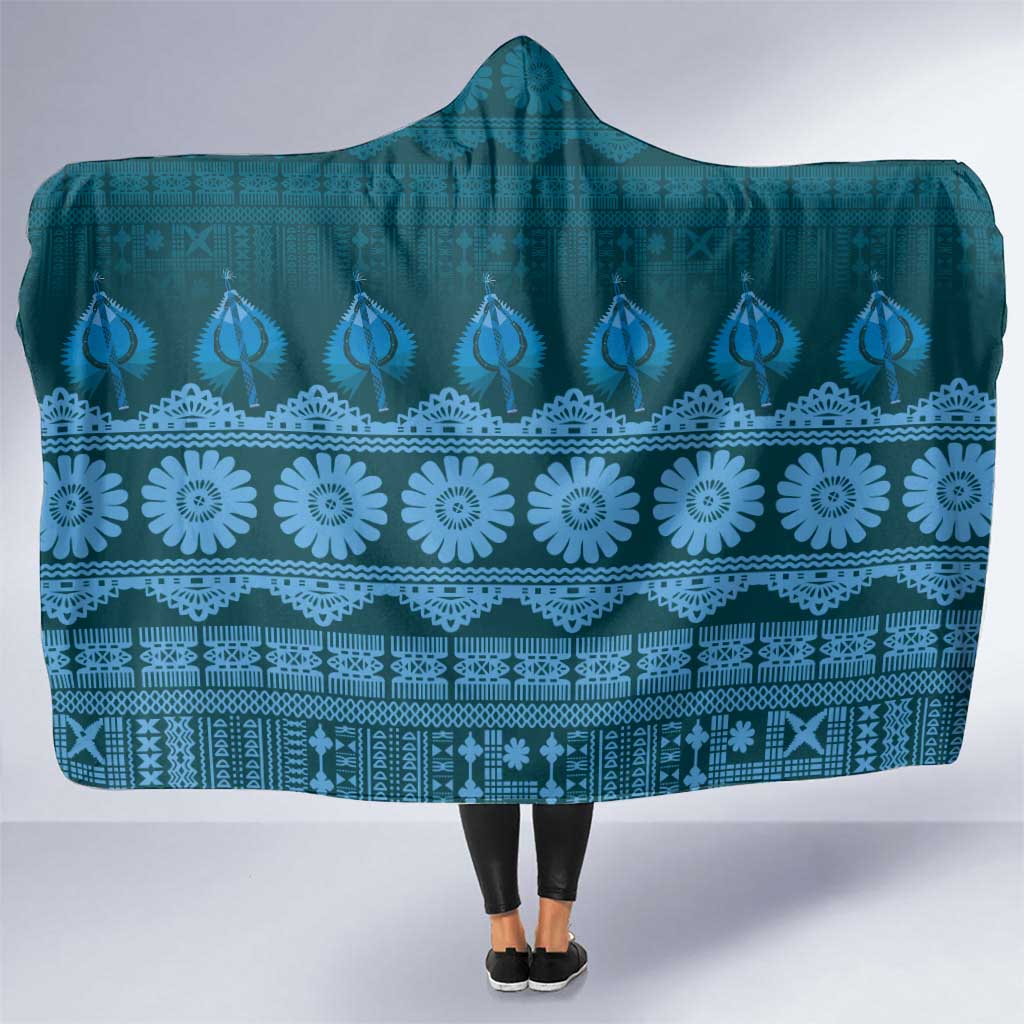 Bula Fiji Iri ni Meke Hooded Blanket Karakarawa Fijian Masi - Polynesian Pride