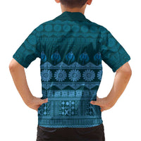 Bula Fiji Iri ni Meke Kid Hawaiian Shirt Karakarawa Fijian Masi - Polynesian Pride