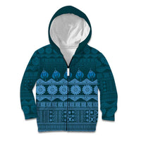 Bula Fiji Iri ni Meke Kid Hoodie Karakarawa Fijian Masi - Polynesian Pride