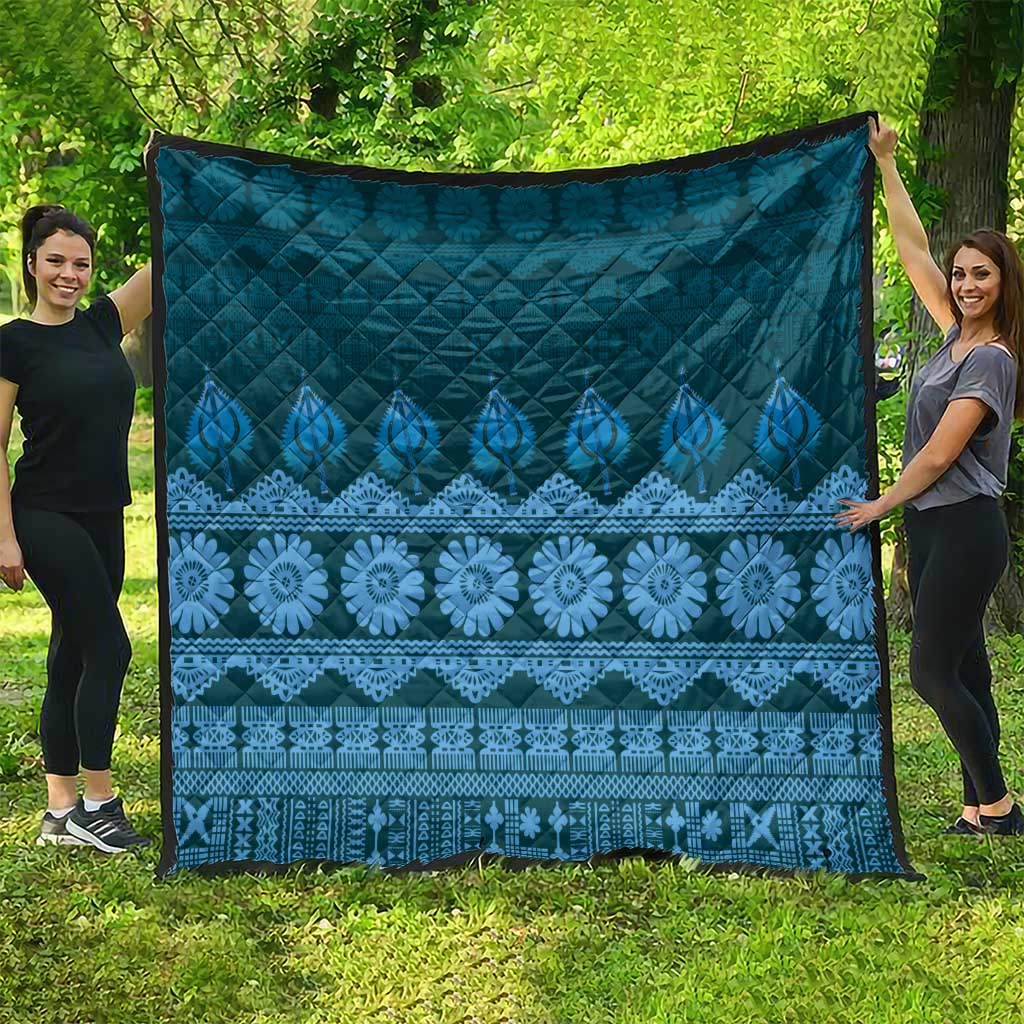 Bula Fiji Iri ni Meke Quilt Karakarawa Fijian Masi - Polynesian Pride