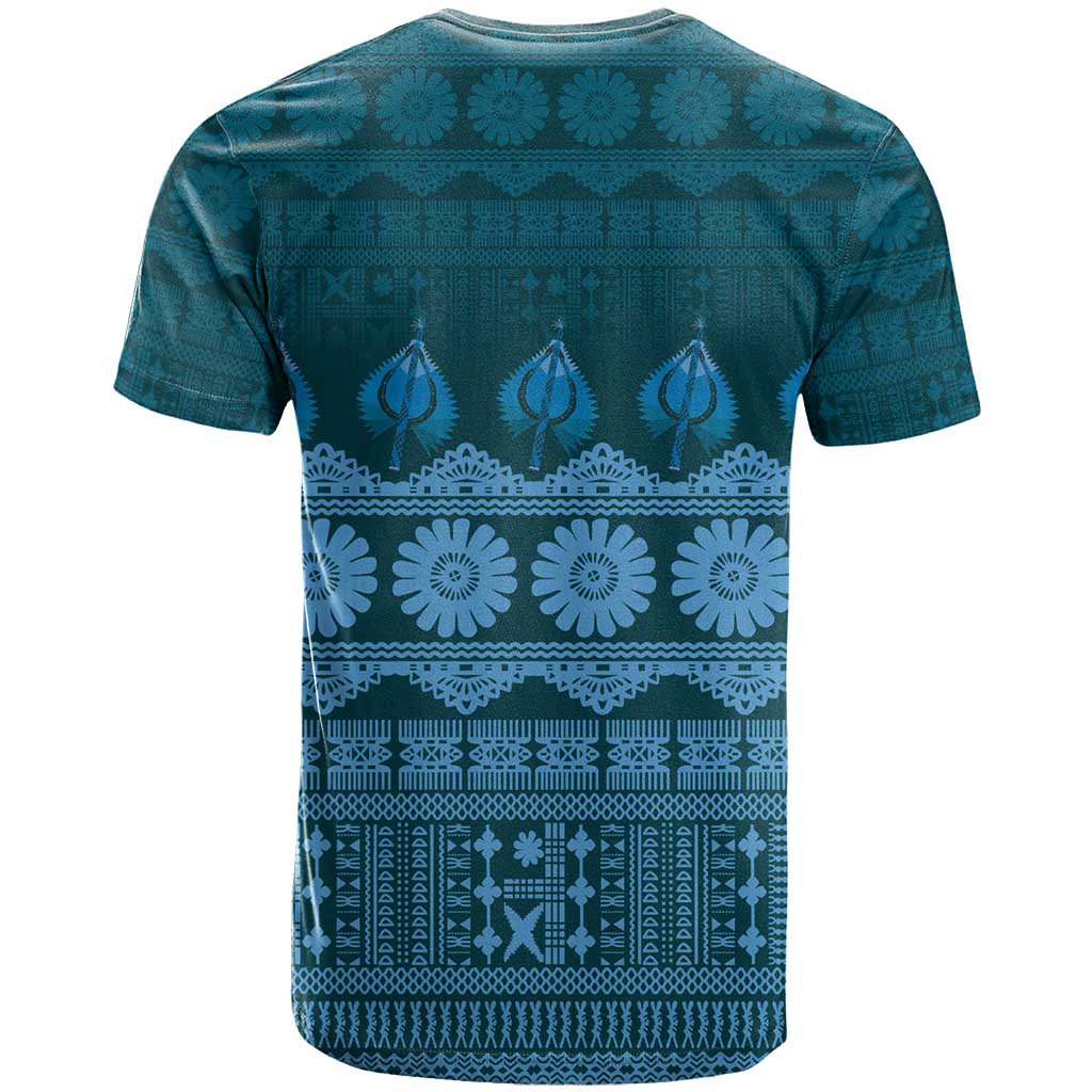 Bula Fiji Iri ni Meke T Shirt Karakarawa Fijian Masi - Polynesian Pride