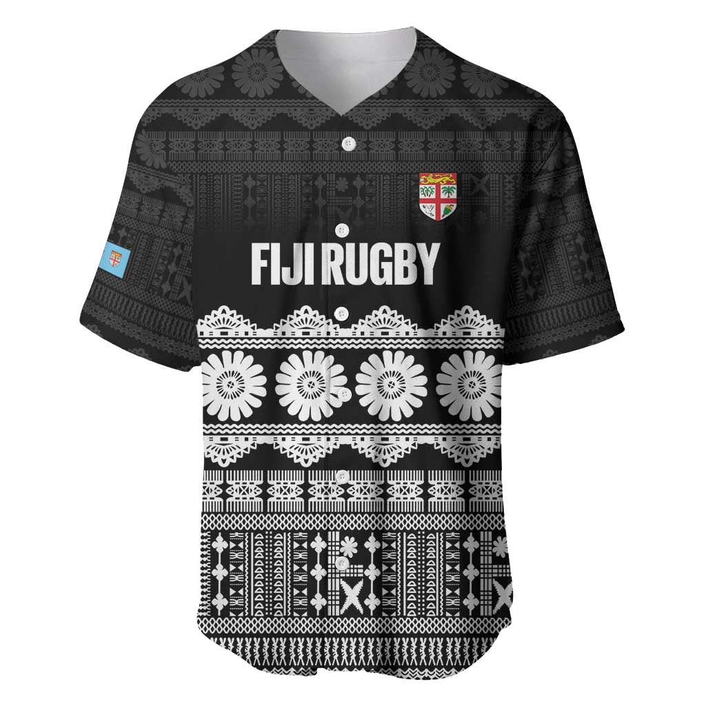 Fiji Tapa Rugby Custom Baseball Jersey Go Fijiana - Polynesian Pride