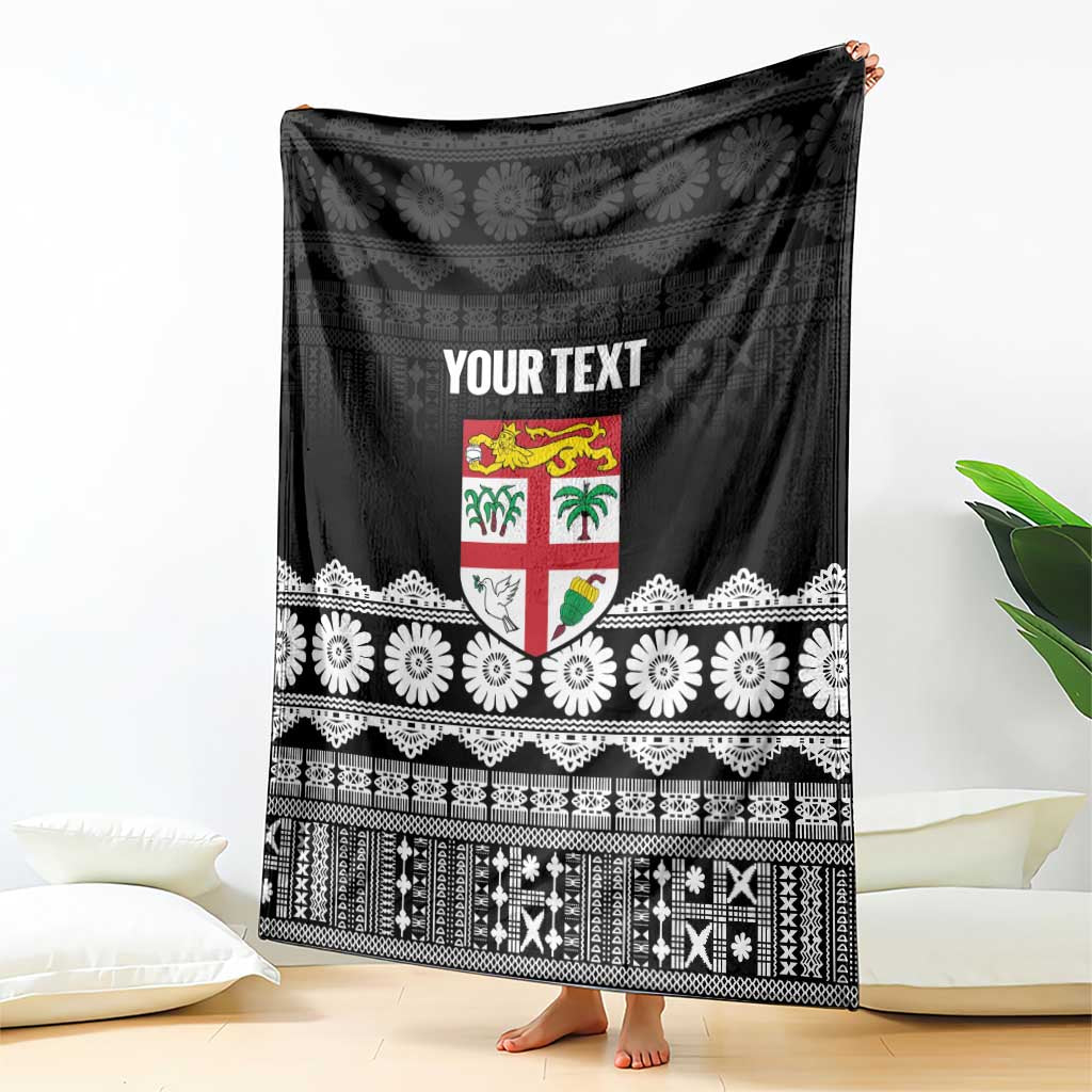 Fiji Tapa Rugby Custom Blanket Go Fijiana - Polynesian Pride