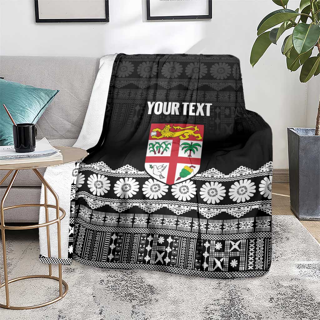Fiji Tapa Rugby Custom Blanket Go Fijiana - Polynesian Pride