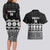 Fiji Tapa Rugby Custom Couples Matching Long Sleeve Bodycon Dress and Hawaiian Shirt Go Fijiana - Polynesian Pride