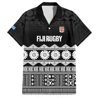 Fiji Tapa Rugby Custom Family Matching Long Sleeve Bodycon Dress and Hawaiian Shirt Go Fijiana - Polynesian Pride