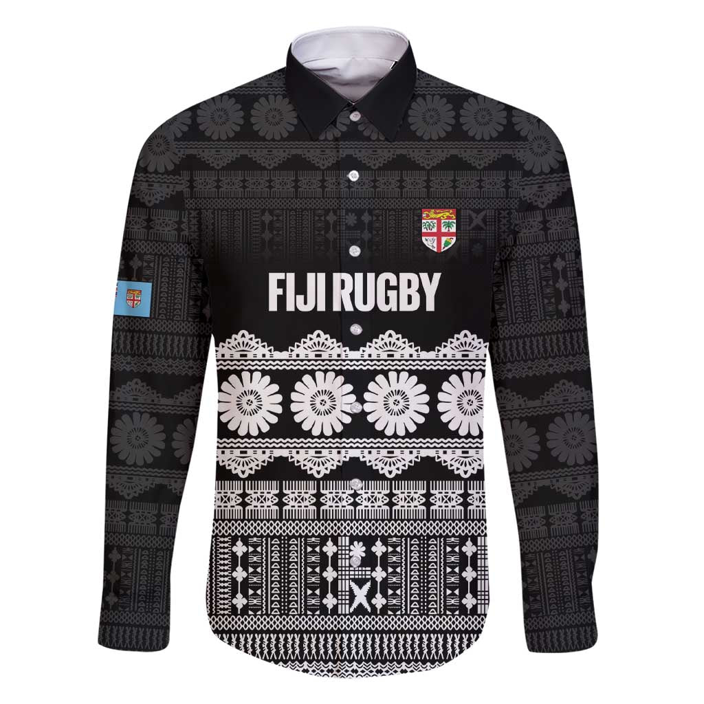 Fiji Tapa Rugby Custom Family Matching Short Sleeve Bodycon Dress and Hawaiian Shirt Go Fijiana - Polynesian Pride