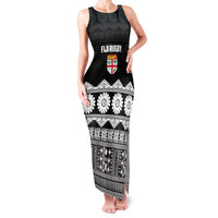 Fiji Tapa Rugby Custom Family Matching Tank Maxi Dress and Hawaiian Shirt Go Fijiana - Polynesian Pride
