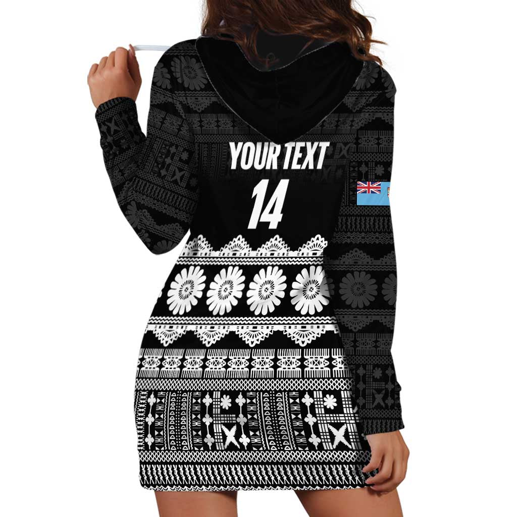 Fiji Tapa Rugby Custom Hoodie Dress Go Fijiana - Polynesian Pride