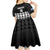 Fiji Tapa Rugby Custom Kid Short Sleeve Dress Go Fijiana - Polynesian Pride