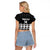 Fiji Tapa Rugby Custom Raglan Cropped T Shirt Go Fijiana - Polynesian Pride