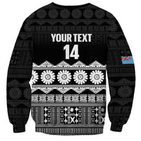 Fiji Tapa Rugby Custom Sweatshirt Go Fijiana - Polynesian Pride