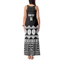 Fiji Tapa Rugby Custom Tank Maxi Dress Go Fijiana - Polynesian Pride