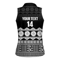 Fiji Tapa Rugby Custom Women Sleeveless Polo Shirt Go Fijiana - Polynesian Pride