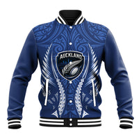Auckland 2026 Rugby Custom Baseball Jacket NZ Maori Silver Fern