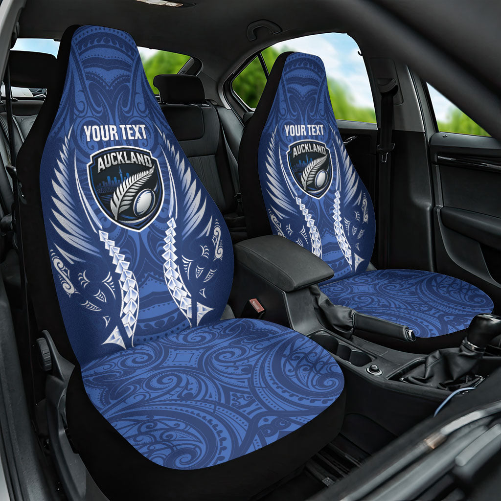 Auckland 2026 Rugby Custom Car Seat Cover NZ Maori Silver Fern