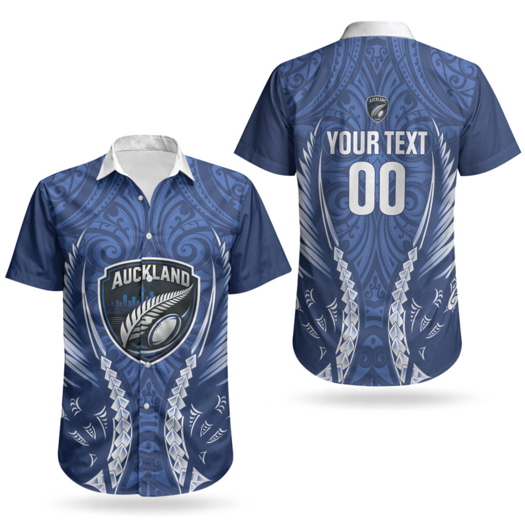 Auckland 2026 Rugby Custom Couples Matching Off Shoulder Short Dress and Hawaiian Shirt NZ Maori Silver Fern LT14 - Polynesian Pride