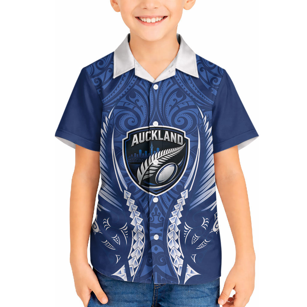 Auckland 2026 Rugby Custom Hawaiian Shirt NZ Maori Silver Fern LT14 - Polynesian Pride