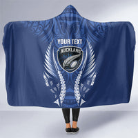 Auckland 2026 Rugby Custom Hooded Blanket NZ Maori Silver Fern