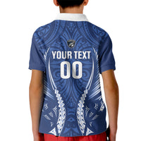 Auckland 2026 Rugby Custom Kid Polo Shirt NZ Maori Silver Fern LT14 - Polynesian Pride