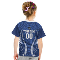 Auckland 2026 Rugby Custom Kid T Shirt NZ Maori Silver Fern LT14 - Polynesian Pride