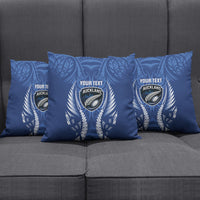 Auckland 2026 Rugby Custom Pillow Cover NZ Maori Silver Fern LT14 - Polynesian Pride
