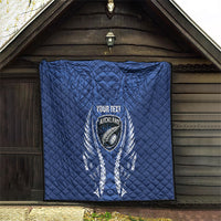 Auckland 2026 Rugby Custom Quilt NZ Maori Silver Fern