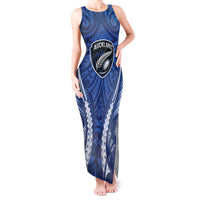 Auckland 2026 Rugby Custom Tank Maxi Dress NZ Maori Silver Fern