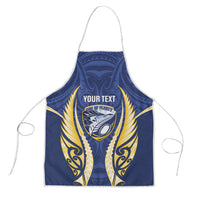 Bay of Plenty 2026 Rugby Custom Apron NZ Maori Silver Fern LT14 Blue - Polynesian Pride
