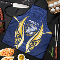 Bay of Plenty 2026 Rugby Custom Apron NZ Maori Silver Fern LT14 Blue - Polynesian Pride