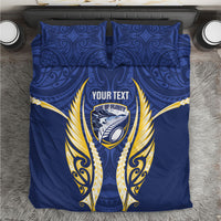 Bay of Plenty 2026 Rugby Custom Bedding Set NZ Maori Silver Fern LT14 Blue - Polynesian Pride