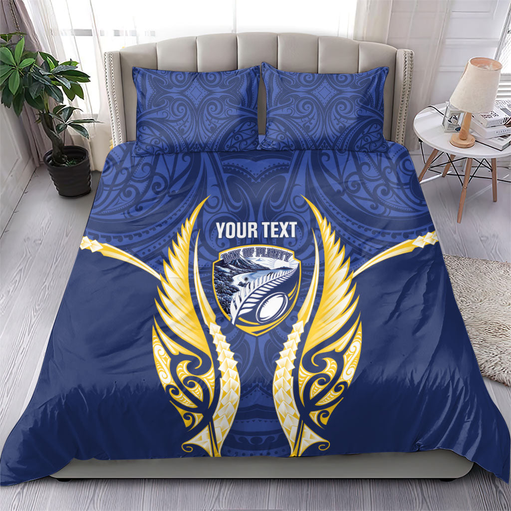 Bay of Plenty 2026 Rugby Custom Bedding Set NZ Maori Silver Fern LT14 - Polynesian Pride