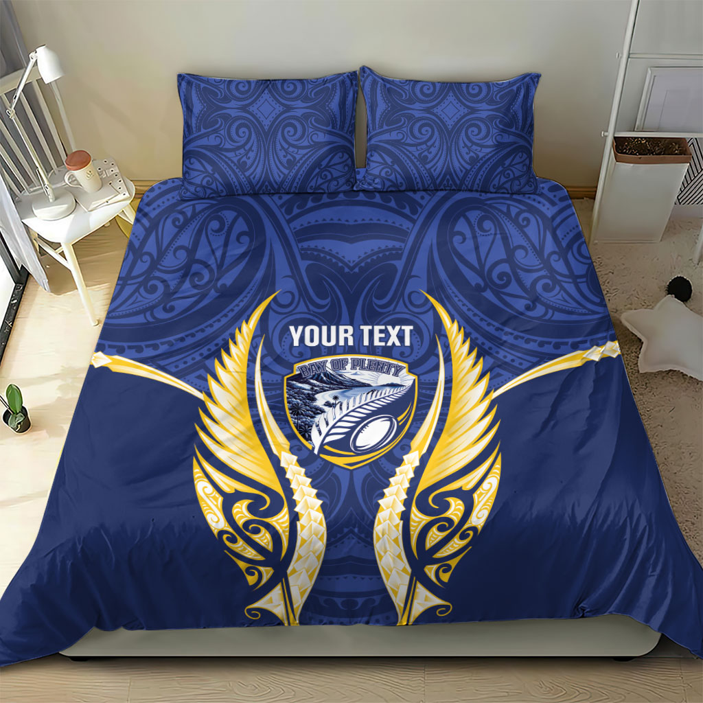 Bay of Plenty 2026 Rugby Custom Bedding Set NZ Maori Silver Fern LT14 - Polynesian Pride