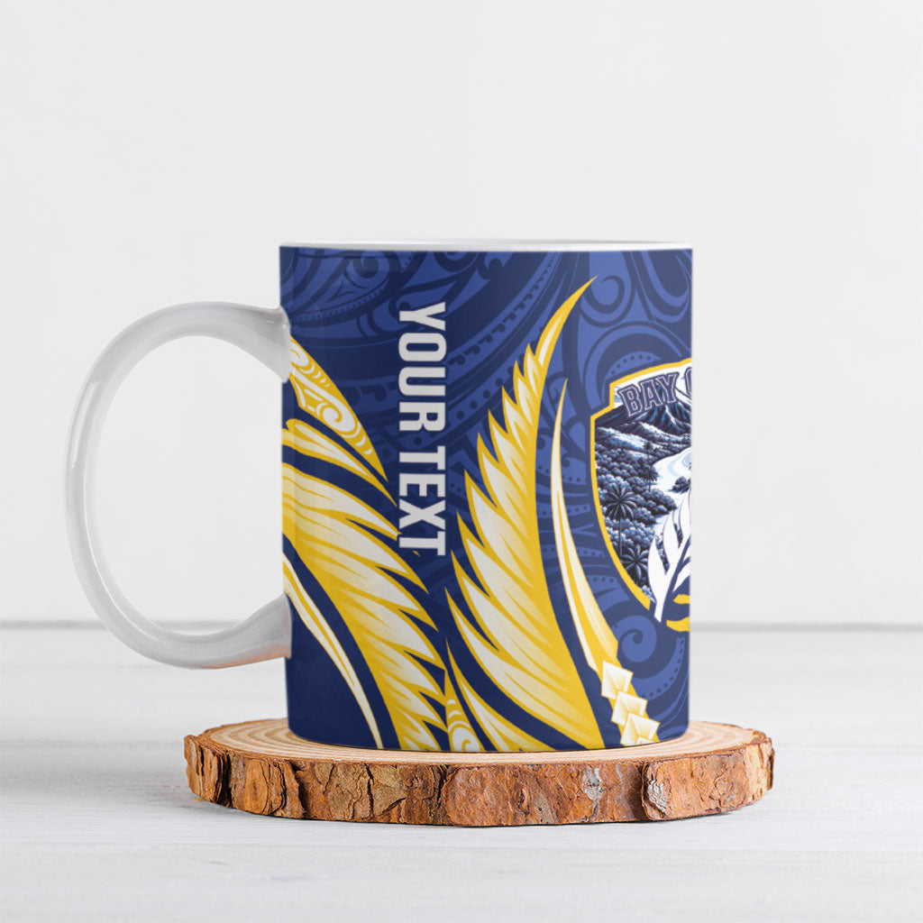 Bay of Plenty 2026 Rugby Custom Ceramic Mug NZ Maori Silver Fern LT14 Blue - Polynesian Pride