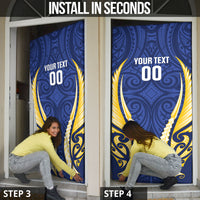 Bay of Plenty 2026 Rugby Custom Door Cover NZ Maori Silver Fern