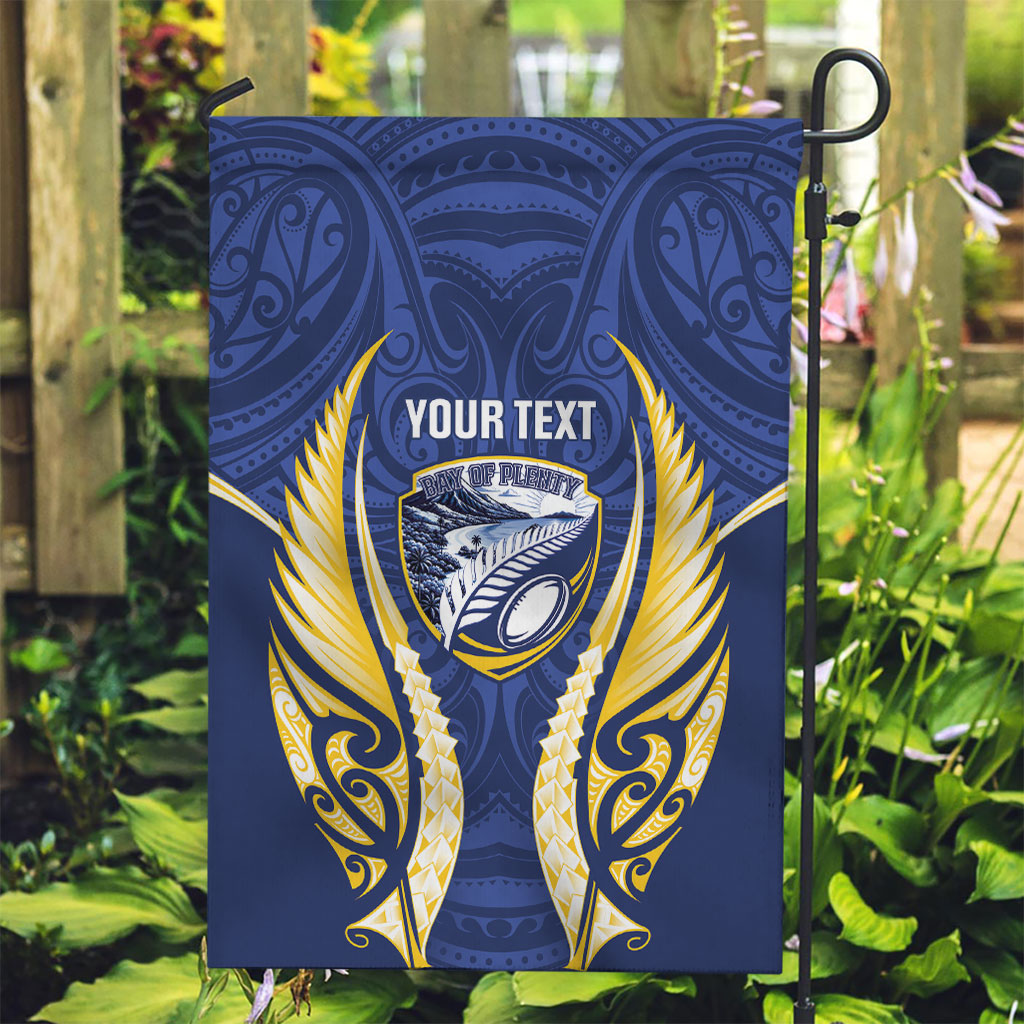 Bay of Plenty 2026 Rugby Custom Garden Flag NZ Maori Silver Fern LT14 Garden Flag Blue - Polynesian Pride