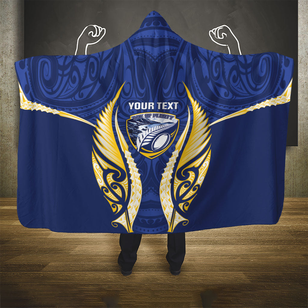 Bay of Plenty 2026 Rugby Custom Hooded Blanket NZ Maori Silver Fern LT14 - Polynesian Pride