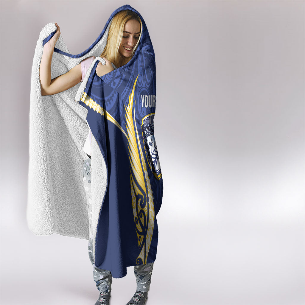 Bay of Plenty 2026 Rugby Custom Hooded Blanket NZ Maori Silver Fern LT14 - Polynesian Pride